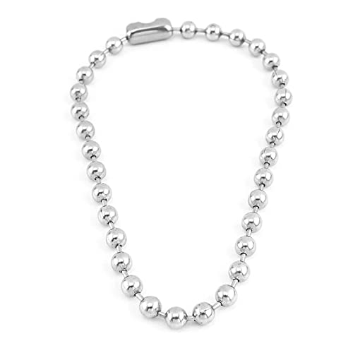 YOUNAFENWomen Choker Big Ball Punk Jewelry 7.5mm Alloy Bead